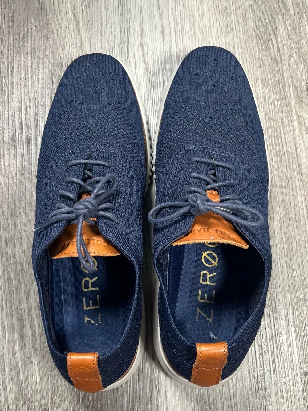 Cole Haan 2.ZeroGrand Stitchlite Men's Size 11 Blue Knit Shoes Sneakers C27569